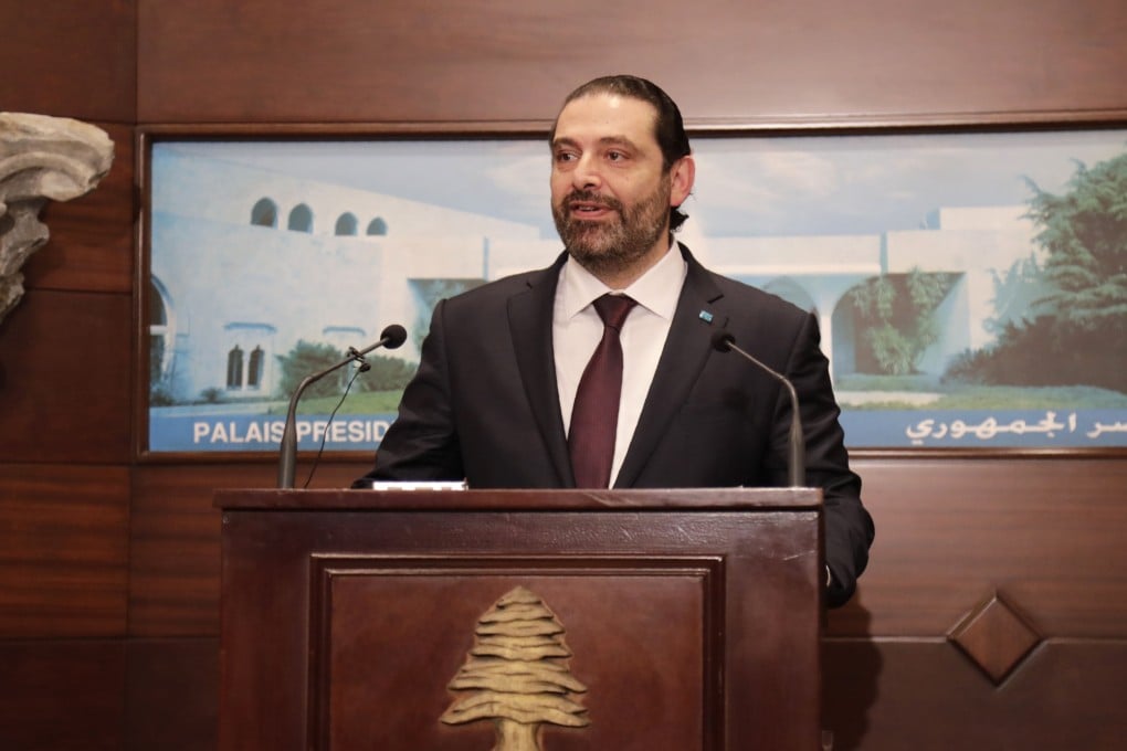 Lebanese Prime Minister Saad Hariri addressed the media after announcing the new cabinet during a press conference at the presidential palace in Baabda, east of the capital Beirut, on January 31, 2019. Photo: AFP