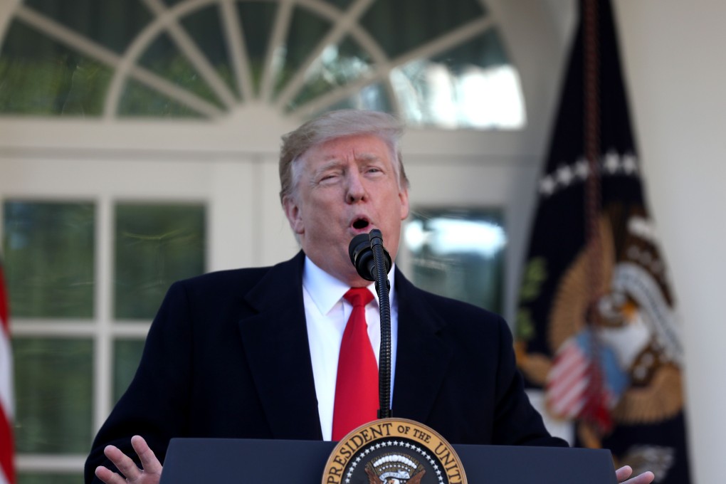 In this file photo taken on January 25, 2019 US President Donald Trump speaks about the government shutdown from the Rose Garden of the White House in Washington, DC. Photo: AFP