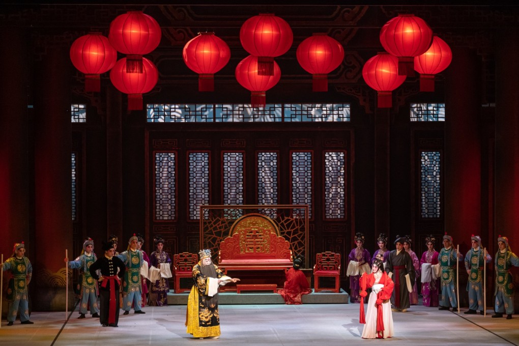 The extravagant set designed by the late Ewing Chan for The Reincarnation of Red Plum. Photo: courtesy of West Kowloon Cultural District Authority