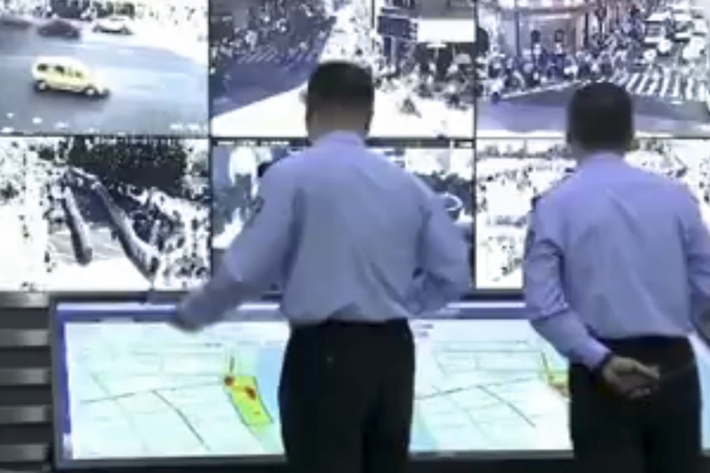 Shanghai police rely on a surveillance network to keep an eye on crowds in the city. Photo: CCTV