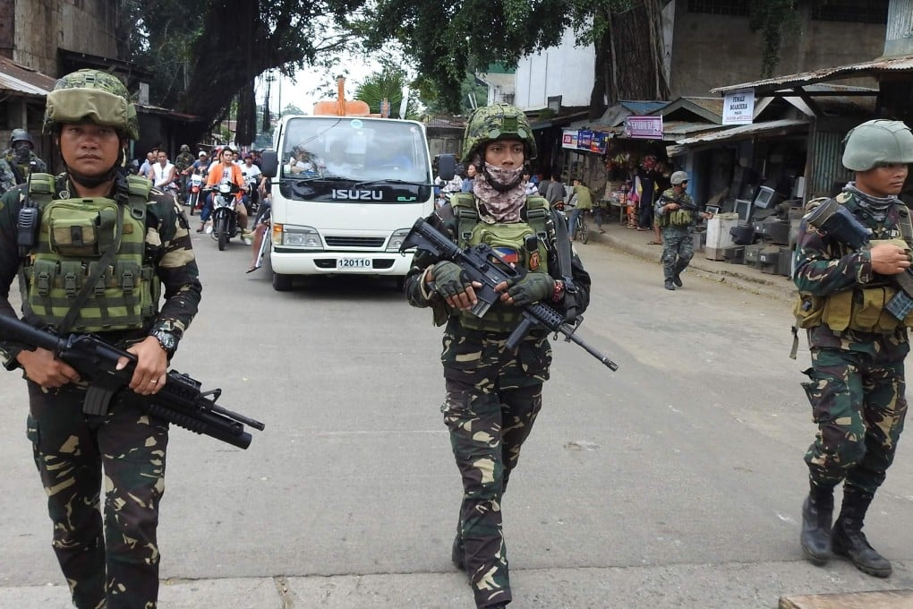 Philippine soldiers in Jolo, Sulu province on the southern island of Mindanao. Photo: AFP