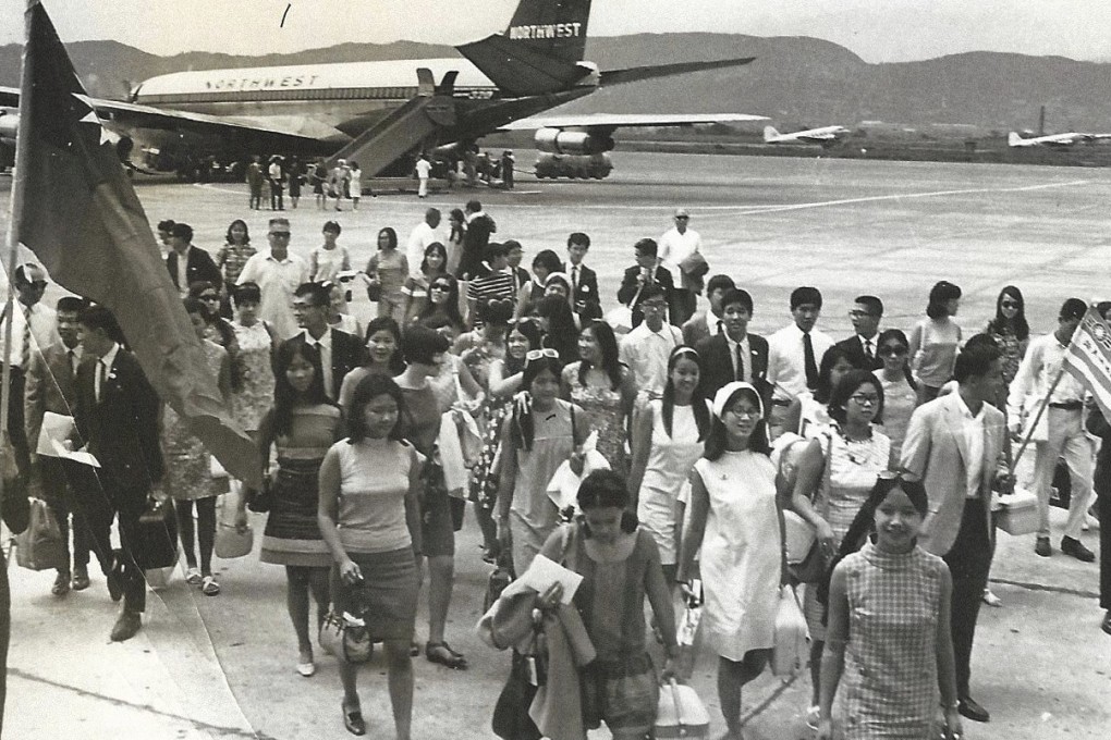 Victor Wong arriving in Taipei in 1967 for his Love Boat tour.