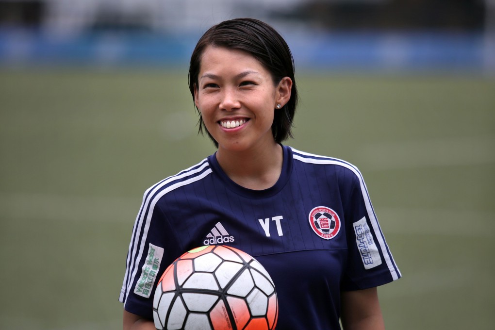 Chan Yuen-ting after an Eastern training session in Hong Kong in 2016. Photo: AFP