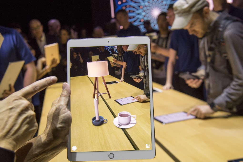 The ARKit, augmented reality tool, on an iPad Pro at the Apple Worldwide Developers Conference in San Jose, California. Photo: David Paul Morris/Bloomberg