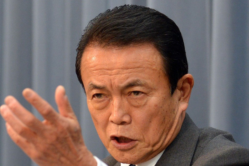 Japanese Finance Minister Taro Aso. Photo: AFP