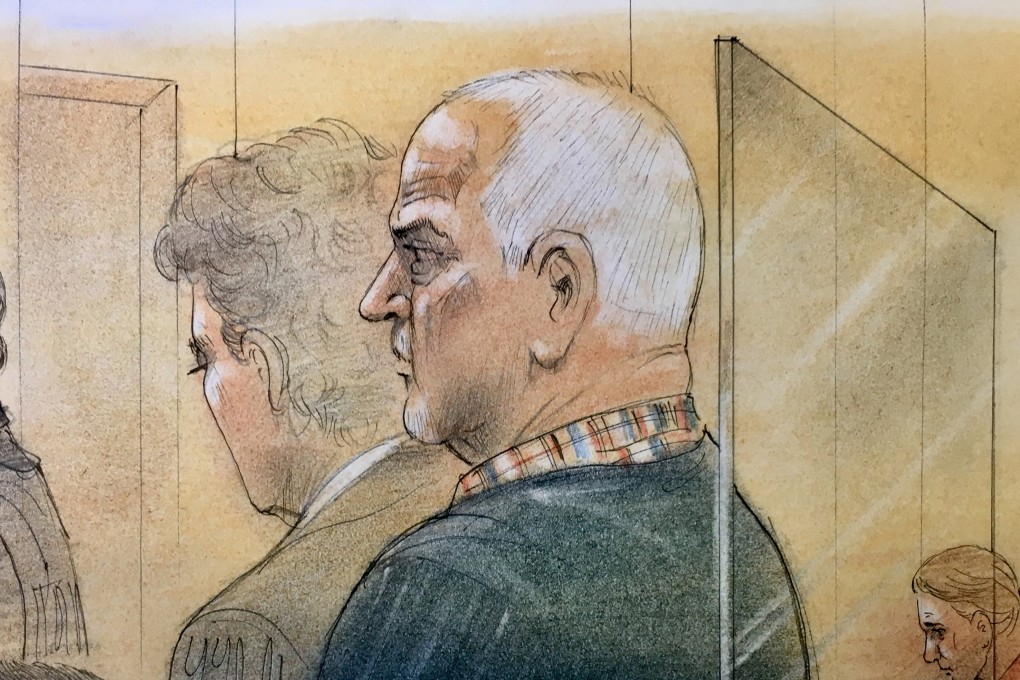 Bruce McArthur attends court in Toronto, where he pleaded guilty to the murders of eight men who had disappeared over several years, in a sketch made by a courtroom artist. Photo: John Mantha via Reuters