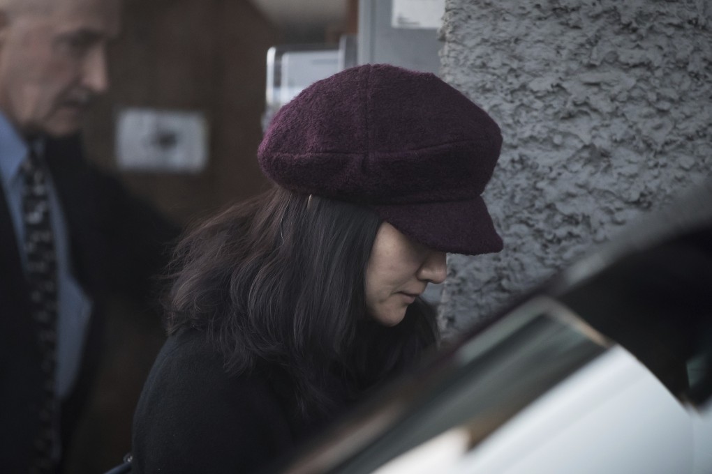 Huawei chief financial officer Meng Wanzhou leaves her Vancouver home to attend a court appearance on January 29. Photo: The Canadian Press via AP