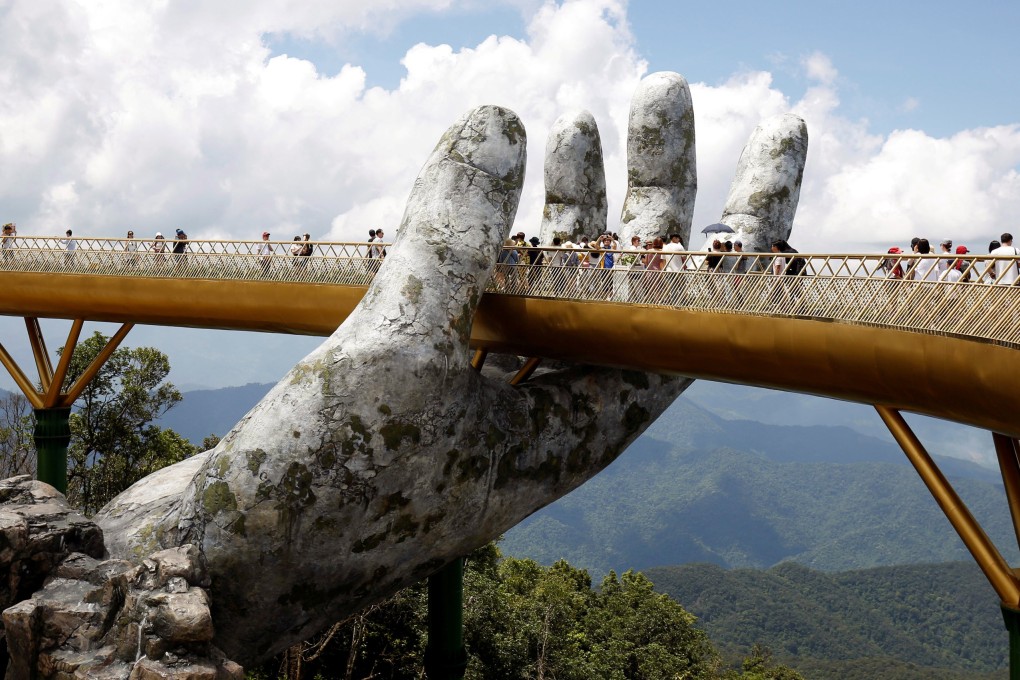The Gold Bridge near Da Nang city, which will host the next Trump-Kim summit. Photo: Reuters