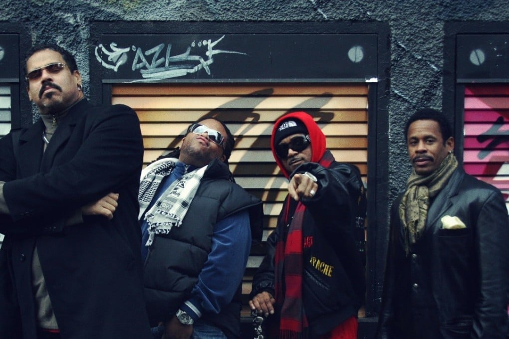 The Sugarhill Gang, who recorded the track that launched the rise of hip-hop 40 years ago: Wonder Mike, DJ Dynasty, Hen Dogg, Master Gee. Photo: Handout