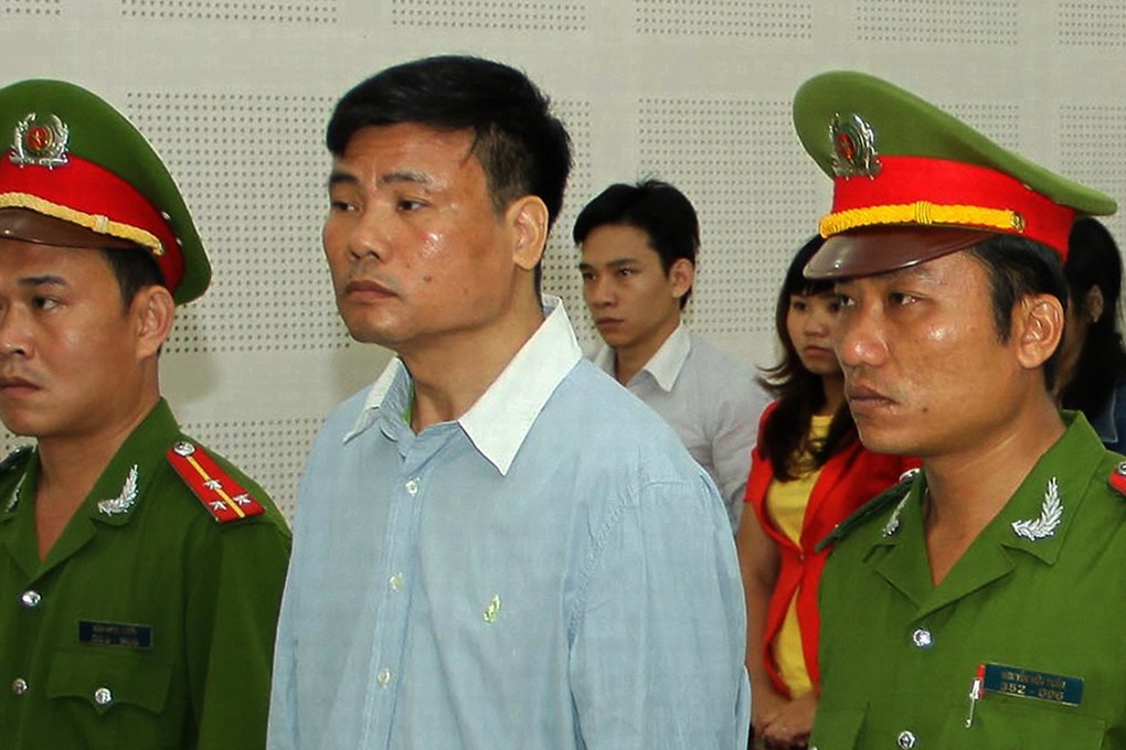 Truong Duy Nhat on trial in 2014. Photo: AFP