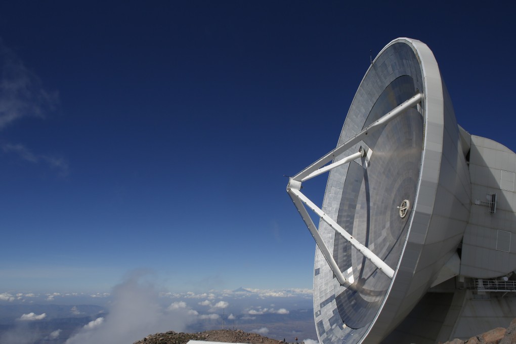 File photo of the Large Millimetre Telescope stands on the summit of the Sierra Negra peak near the town of Atzitzintla, Mexico. Photo: AP