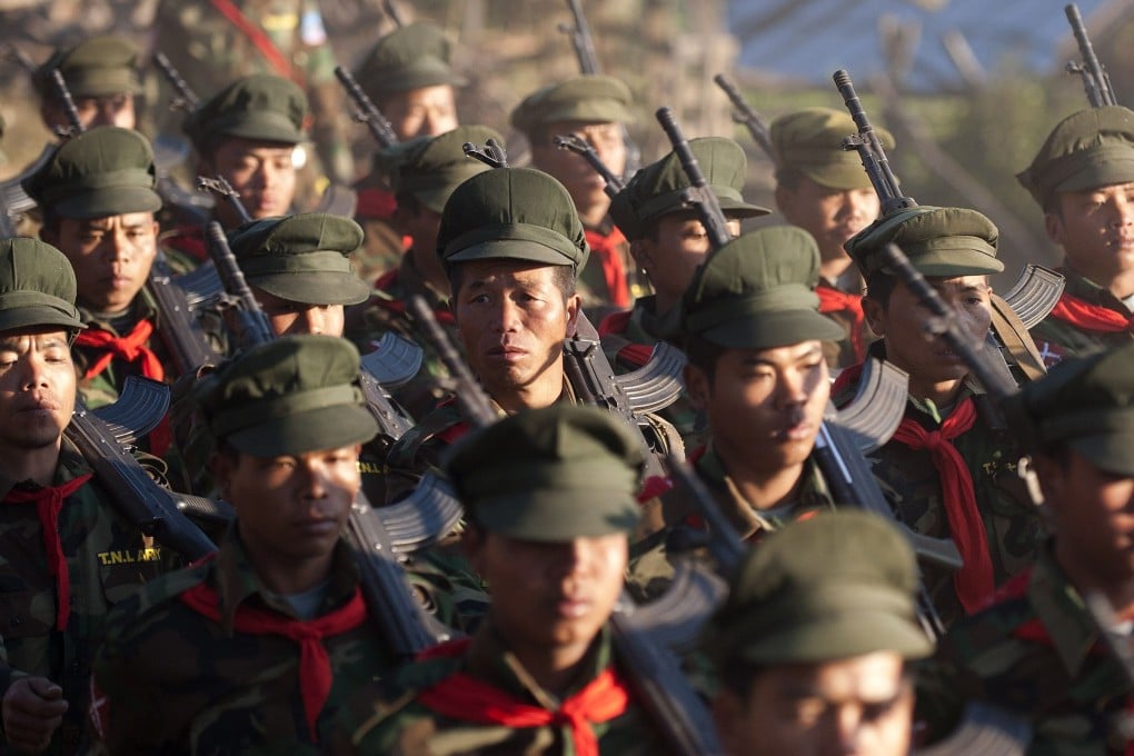 A file photo of soldiers from the Taaung National Liberation Army. Photo: AFP