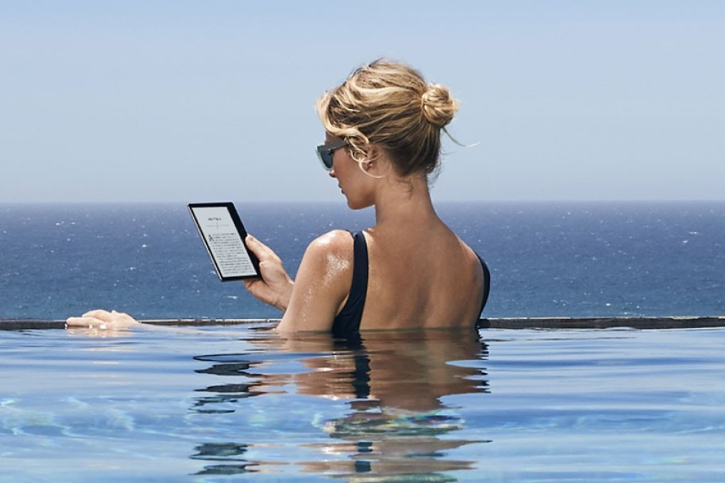 The second-generation model of the Kindle Oasis, which has a seven-inch display, ergonomic handgrip design and waterproofing, was released by Amazon.com in 2017. Photo: Handout