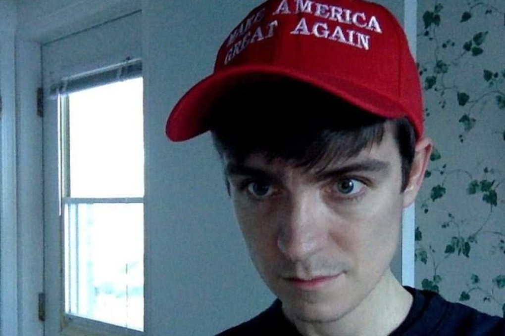 Alexandre Bissonnette wears a “Make America Great Again” cap in an image from his Tumblr page. The Canadian mass shooter denied being a terrorist and an Islamophobe at his trial for shooting dead six worshippers at a Quebec mosque. Photo: Tumblr