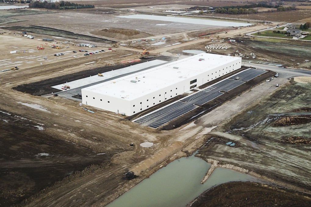 Photo taken on November 2, 2018 shows the newly-built US factory building of Foxconn Technology Group at Mount Pleasant, Racine County, in Wisconsin. Photo: Xinhua