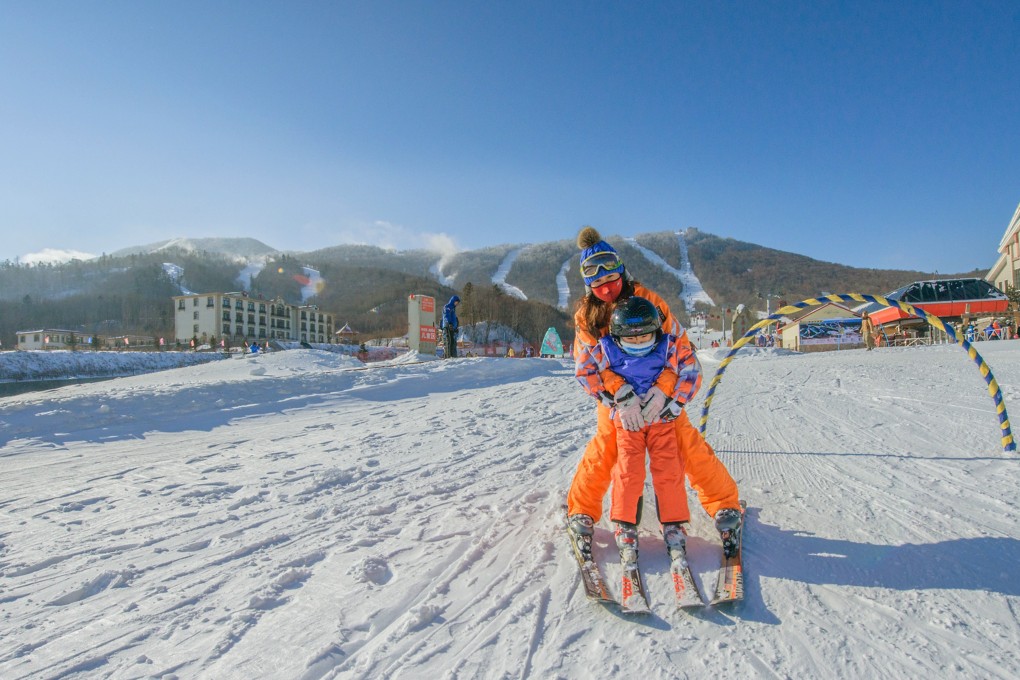 A mother and son enjoy the skiing at Club Med’s Yabuli resort. Photo: SCMP Pictures