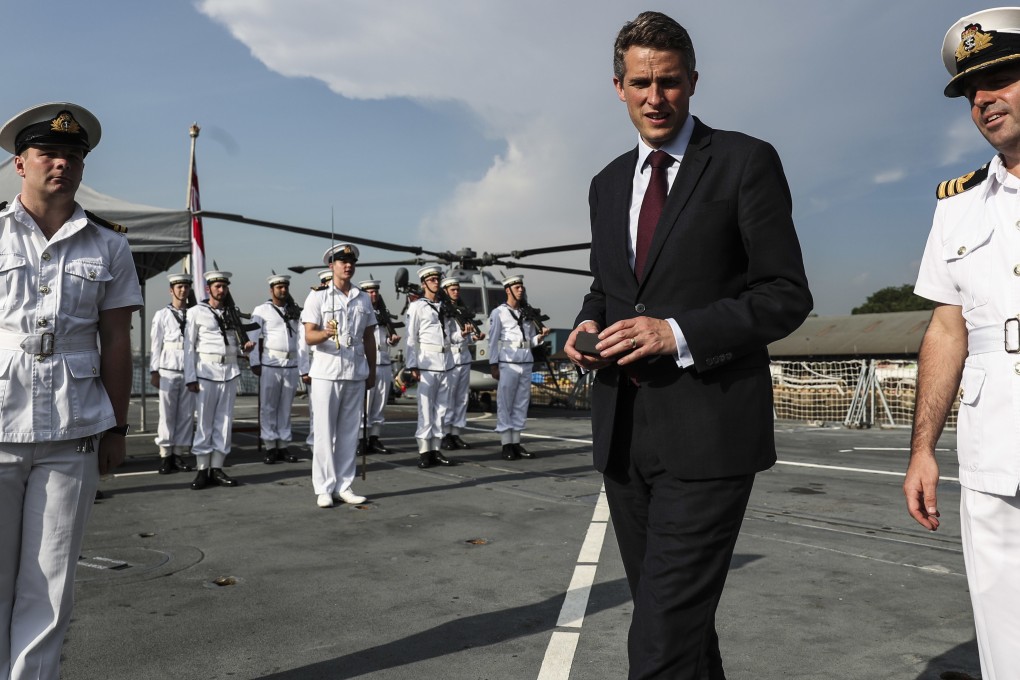 Downing Street quickly disavowed Gavin Williamson’s threat to tour the Pacific and threaten the Chinese. Photo: AP