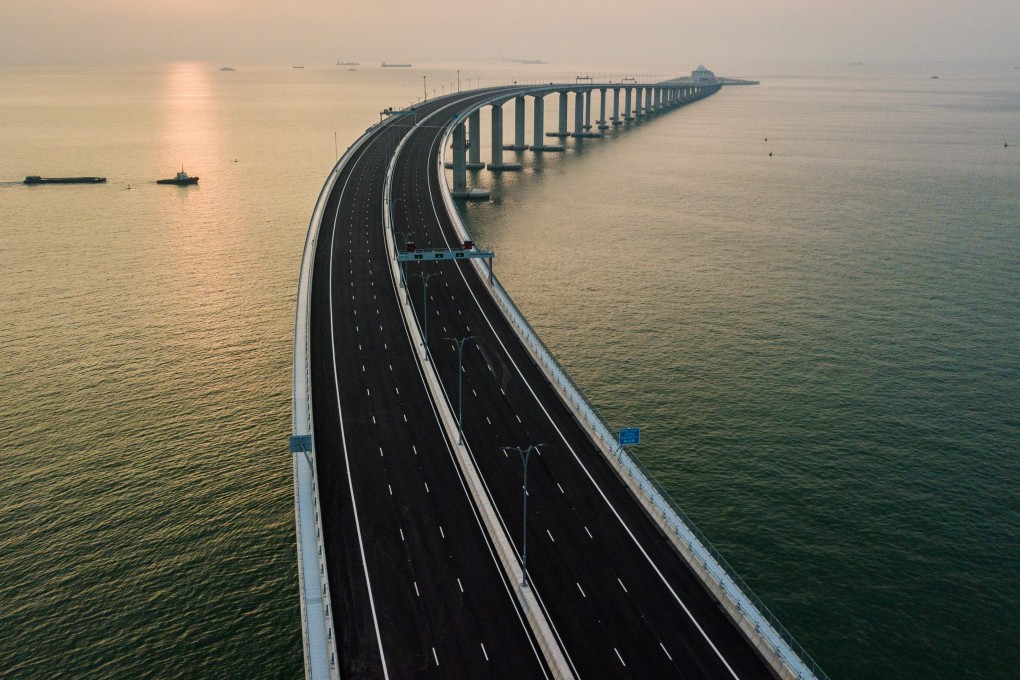 The bridge to Macau and Zhuhai, like the high-speed rail line, is about improving cross-border connectivity to the mainland, not getting one over on others in the region. Photo: AFP