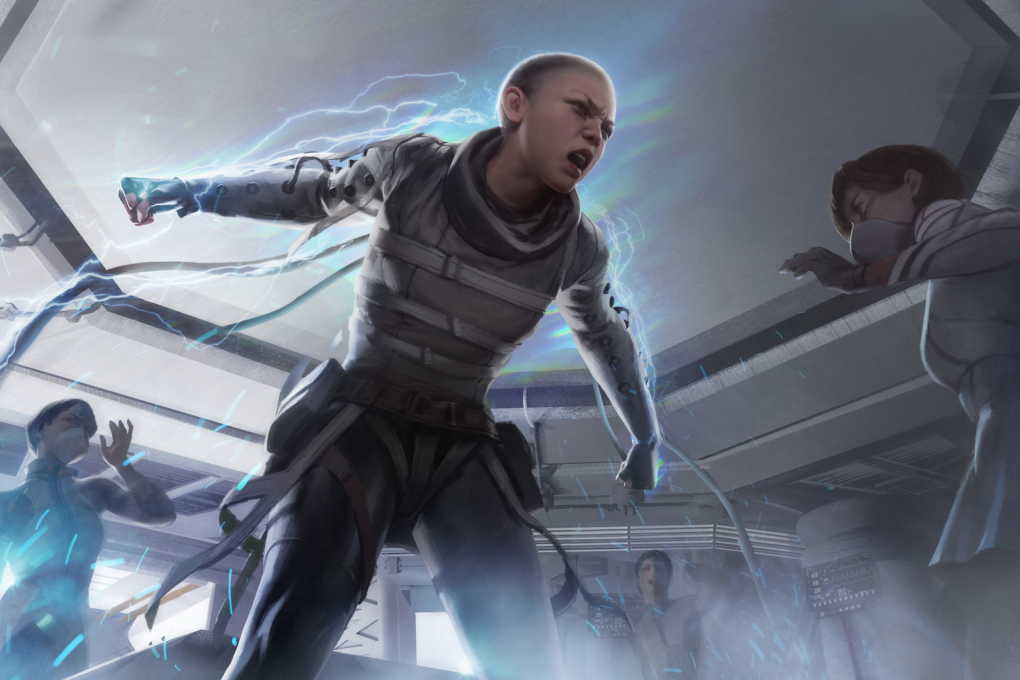 A screenshot of the character Wraith, one of eight unique playable characters in Apex Legends. Photo: Respawn Entertainment