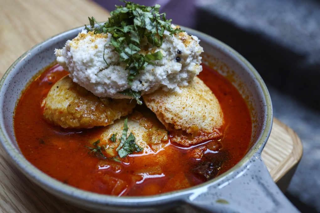 Idlis with sambar and podi at Hotal Colombo, a Sri Lankan restaurant on Elgin Street in Hong Kong’s SoHo neighbourhood. Photo: Jonathan Wong