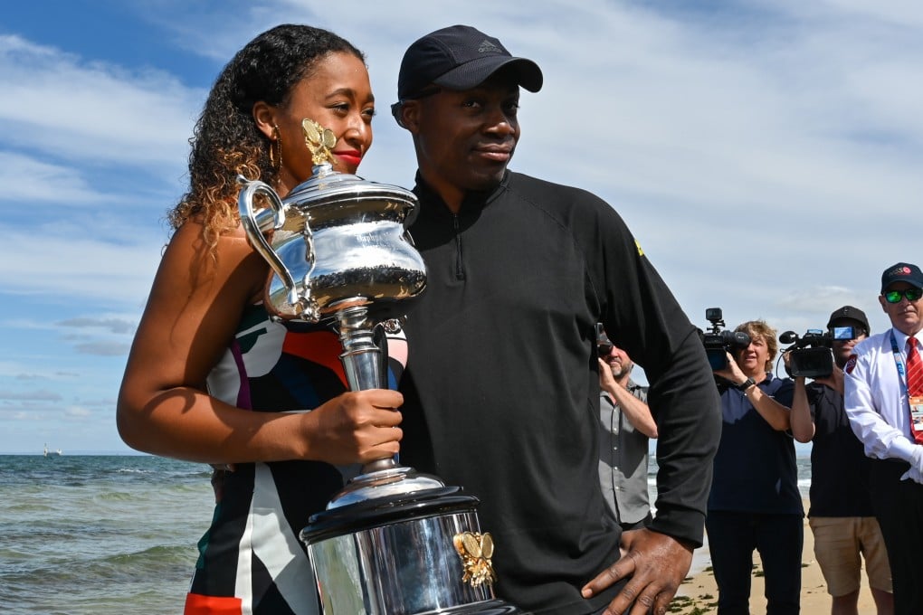 World No 1 ranked female tennis player, Japan's Naomi Osaka, with her Haitian father Leonard Francois, after her victory in the women's singles final at the Australian Open. Picture: AFP