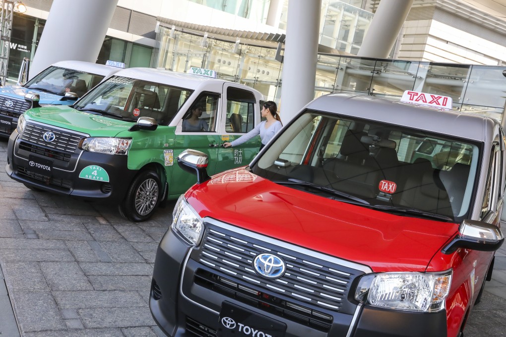 New eco-friendly hybrid Toyota LPG taxis on display at the Science Park in Pak Shek Kok, Sha Tin. Photo: K.Y. Cheng