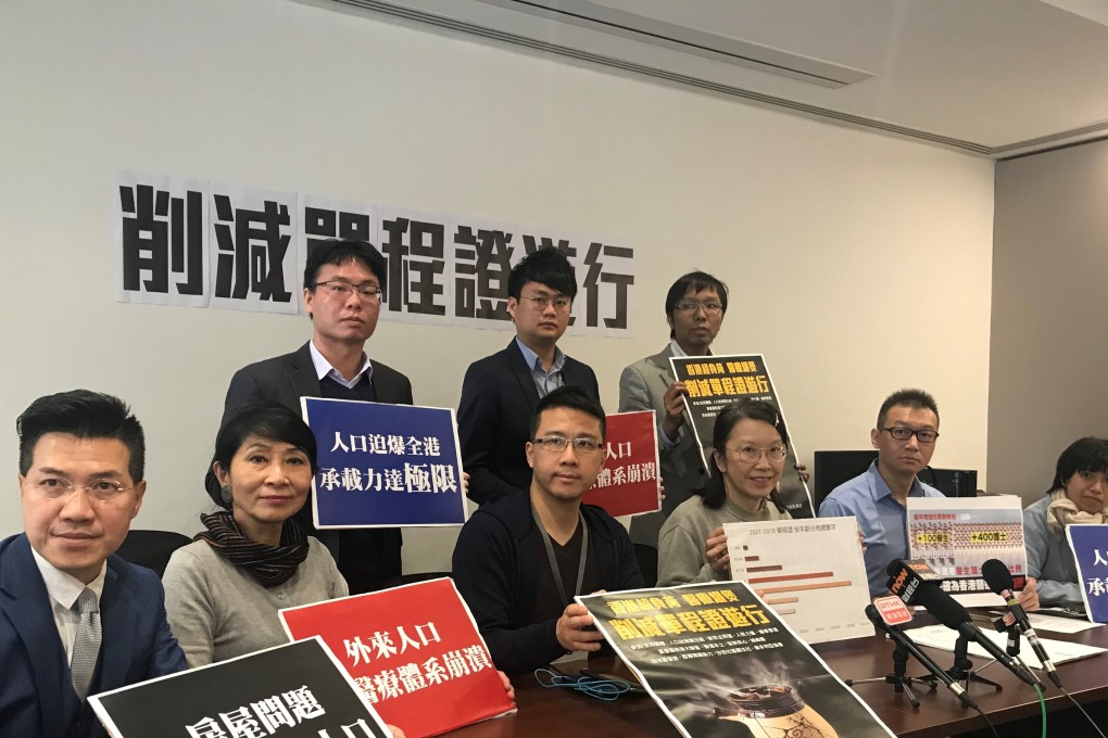 Localist groups are to hold a protest march against a controversial migrant scheme that allows 150 mainland Chinese per day to move to the city. Photo: Kimmy Chung