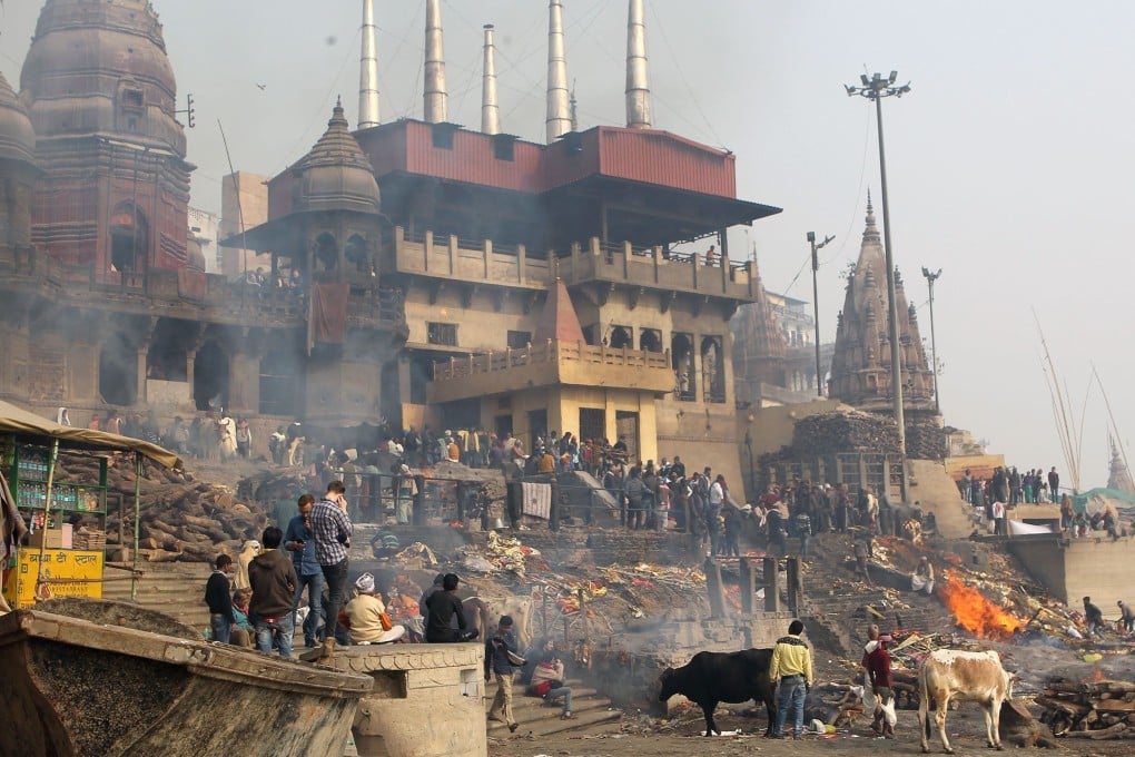 Bodies are cremated at the holy city of Varanasi in India. About 20 men and women each month come from around the world to finish their days at Varanasi's ‘Death Hotel’. Photo: AFP