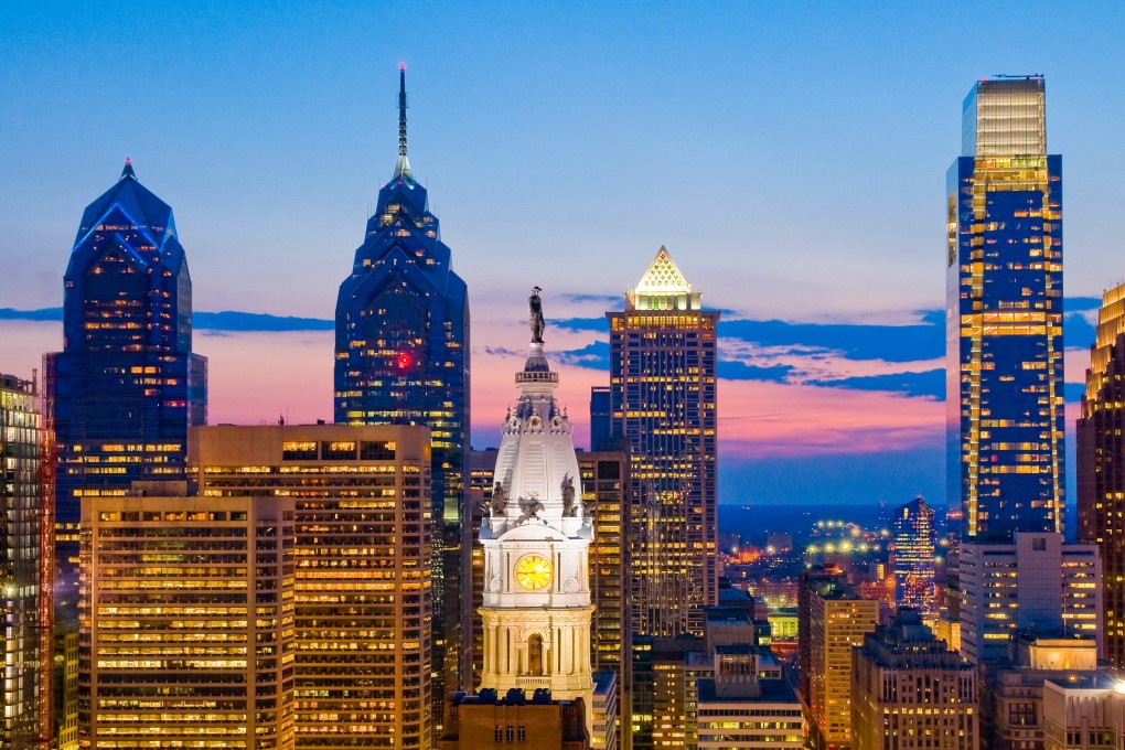 The skyline of Philadelphia, where “Pretty Perky Peggy King” still performs. She turns 89 on February 16. Photo: Handout