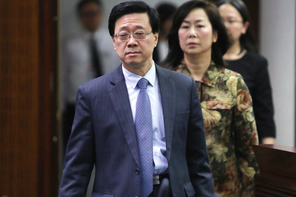 Secretary for Security John Lee at Legco on Friday. Photo: Winson Wong