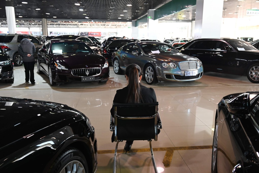 A luxury car showroom in Beijing. The ratio of second-hand vehicles to new models stood at 49.1 per cent in 2018, a 6 percentage point growth over 43 per cent in 2017, according to the China Automobile Dealers Association. Photo: AFP