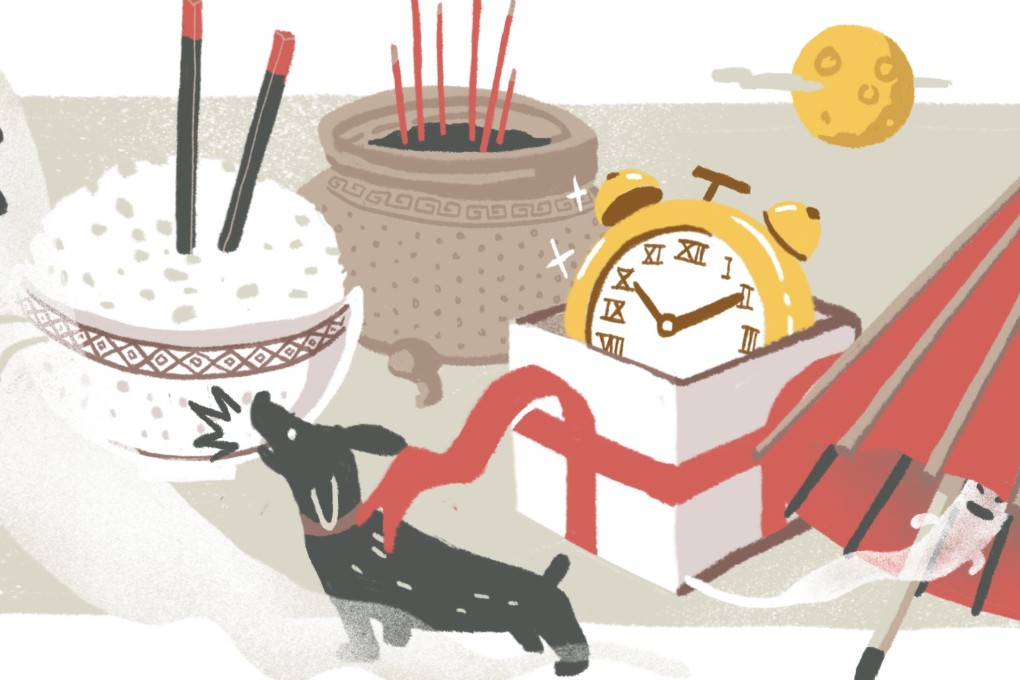 Casual acts such as how you place your chopsticks in rice and handling an umbrella indoors could have implications, if some customs are to believed. Art: Perry Tse