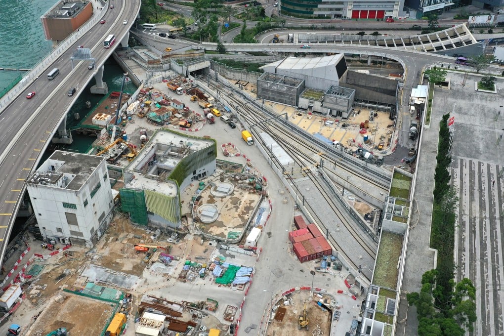 Aerial view of the troubled Hung Hom MTR station along the Sha Tin-Central link. Photo: Winson Wong