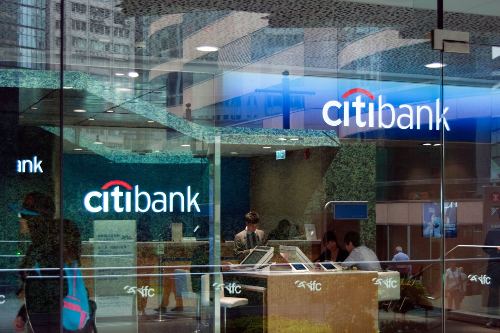 Citibank mall branch in Hong Kong is pictured. Photo: Alamy