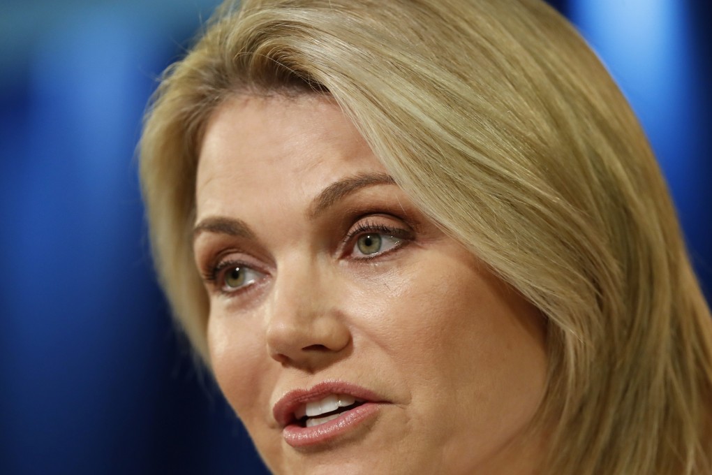 US State Department spokeswoman Heather Nauert withdrew from consideration as President Donald Trump’s nominee to be ambassador to the United Nations. Photo: AP
