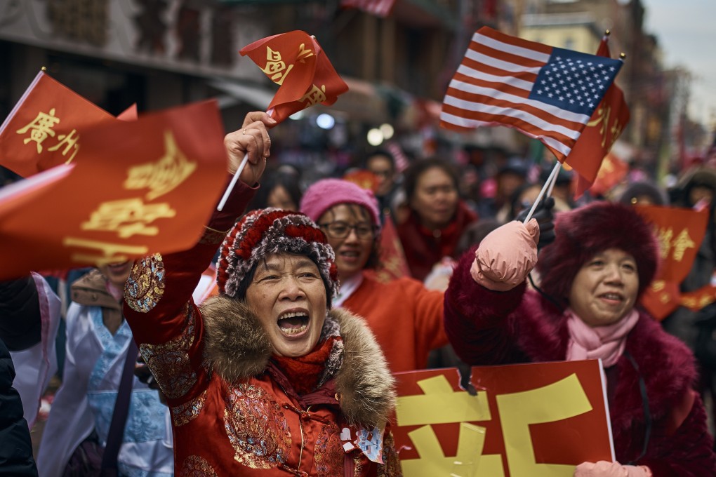 Revellers march and shout to the crowd during the Chinese Lunar New Year parade in Chinatown in New York. Photo: AP Photo