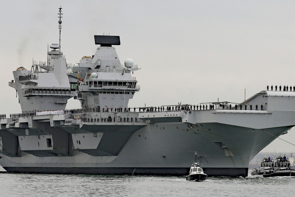 The Royal Navy’s new aircraft carrier, HMS Queen Elizabeth. File photo: AP
