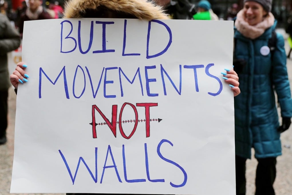 Protesters around the US spent Presidents Day rallying against US President Donald Trump’s national emergency declaration. Photo: Xinhua