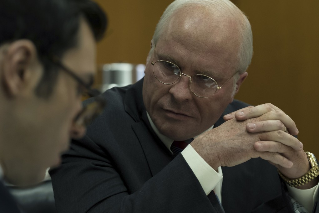 Christian Bale as Dick Cheney in Vice (category IIB), directed by Adam McKay. It also stars Amy Adams and Steve Carell.
