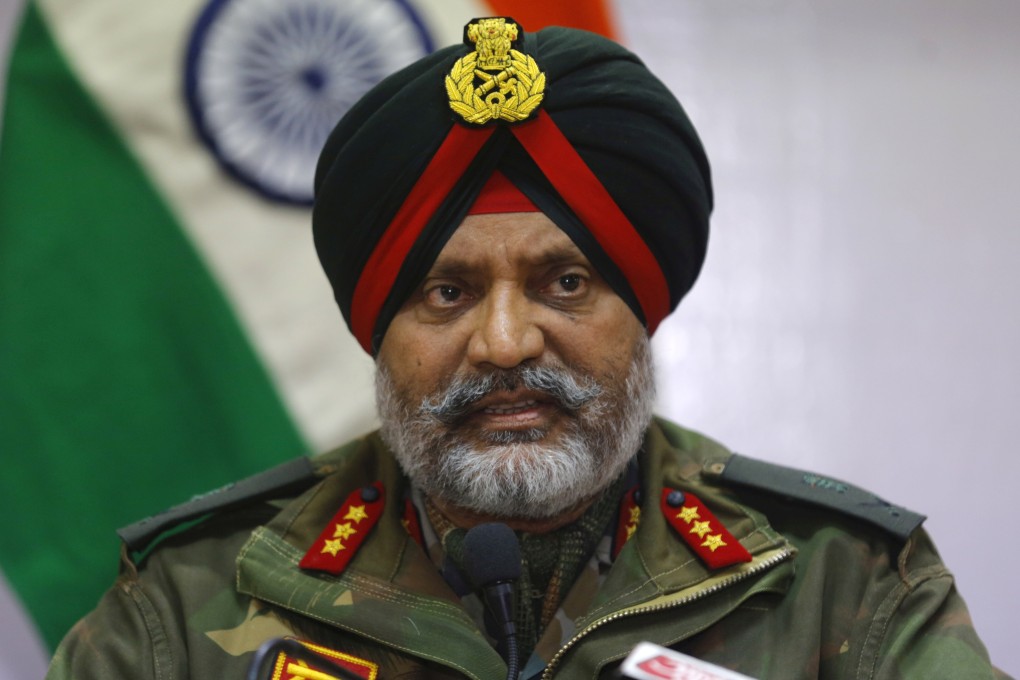 Lieutenant General Kanwal Jeet Singh Dhillon, General Officer Commanding of the Srinagar-based 15 Corps. Photo: EPA