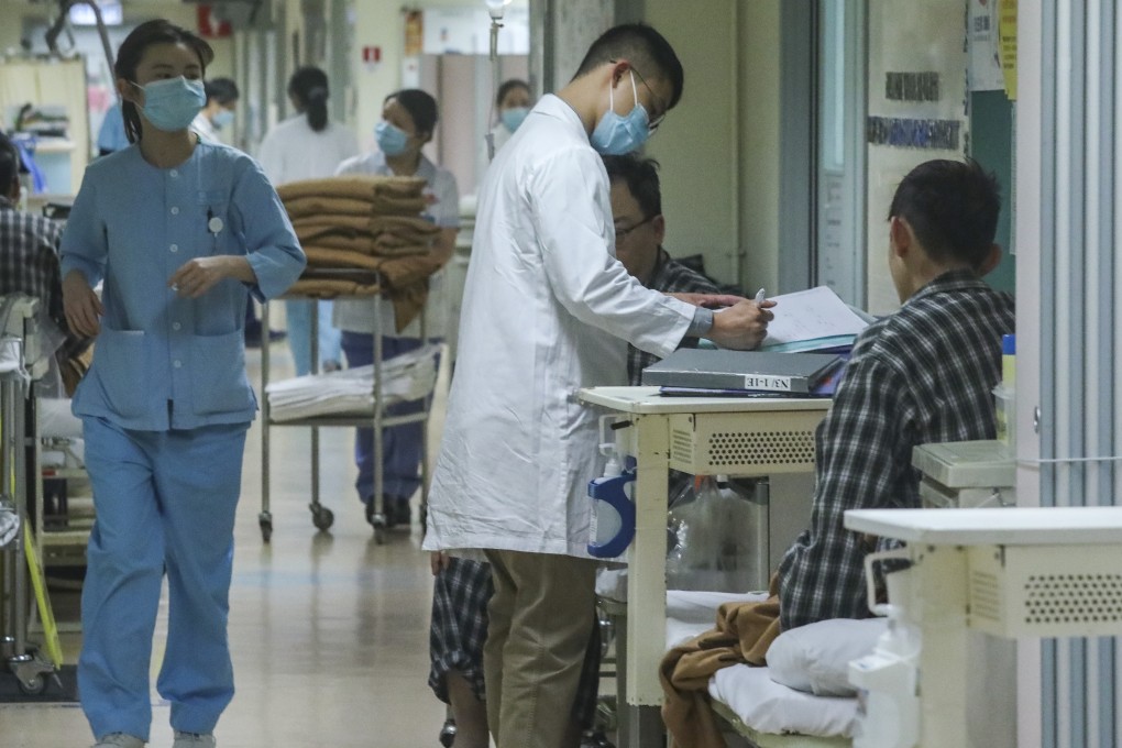 Medical staff at Kwong Wah Hospital in Yau Ma Tei. Photo: Nora Tam