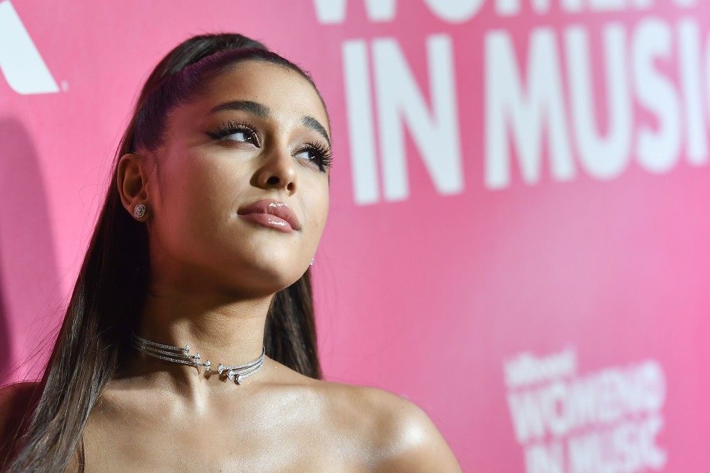 Ariana Grande, pictured at Billboard's 13th Annual Women In Music event in New York City in December, is the first act in more than 50 years to simultaneously hold the top three spots on the US singles chart. Photo: AFP