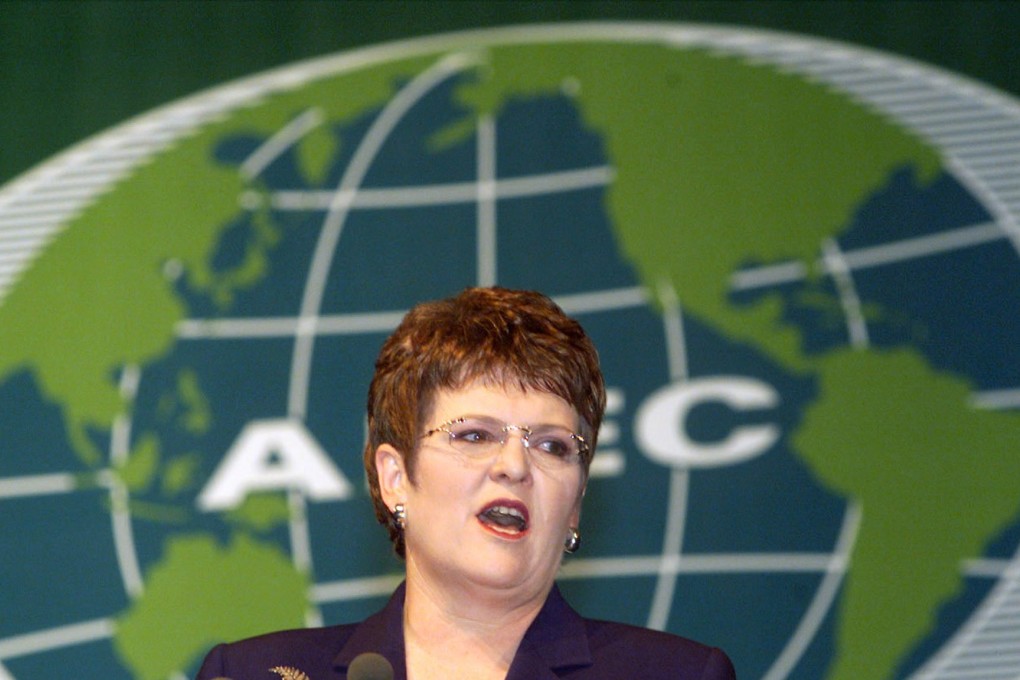 Former New Zealand prime minister Jenny Shipley, pictured here at an Apec conference in 1999, says she would “never think of getting into a public situation like this at such an important time for New Zealand’s relationship”. Photo: Reuters