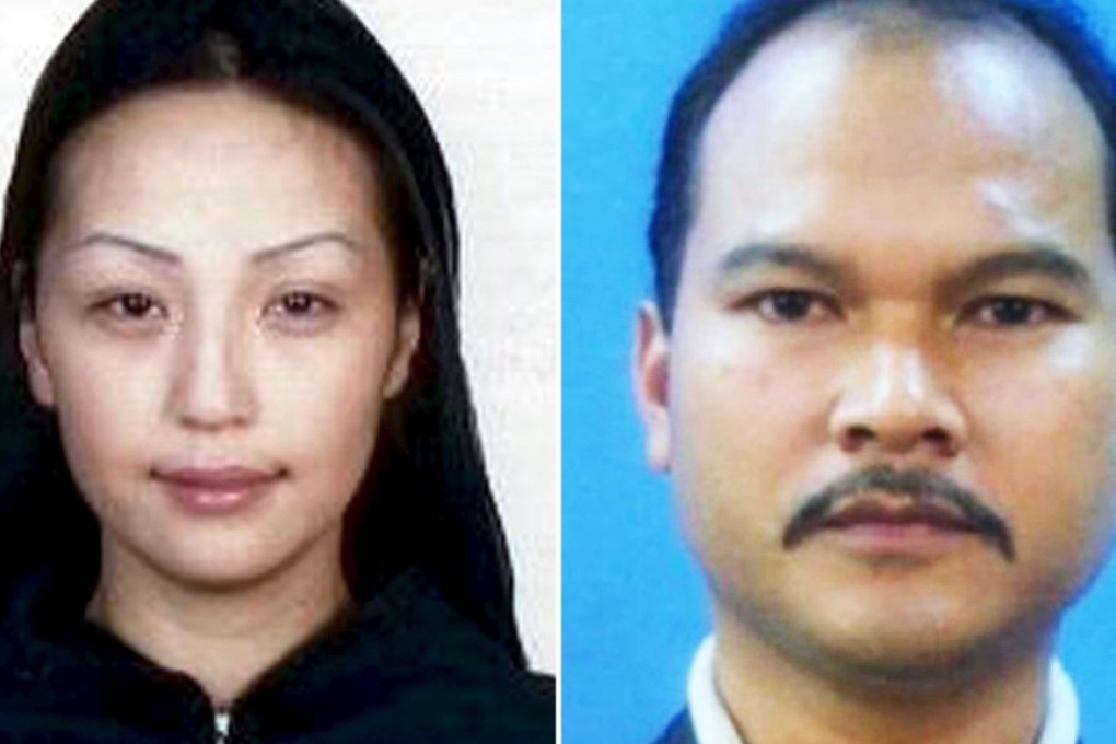 Mongolian model Altantuya Shaariibu (left) and Sirul Azhar Umar. Photos: Interpol, EPA