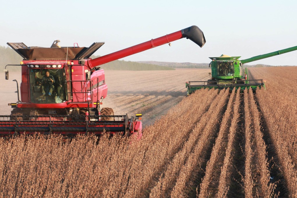 Farmers working soy crops in regions such as northeastern Heilongjiang province may be allowed to expand the acreage for planting under new government plans. Photo: Xinhua