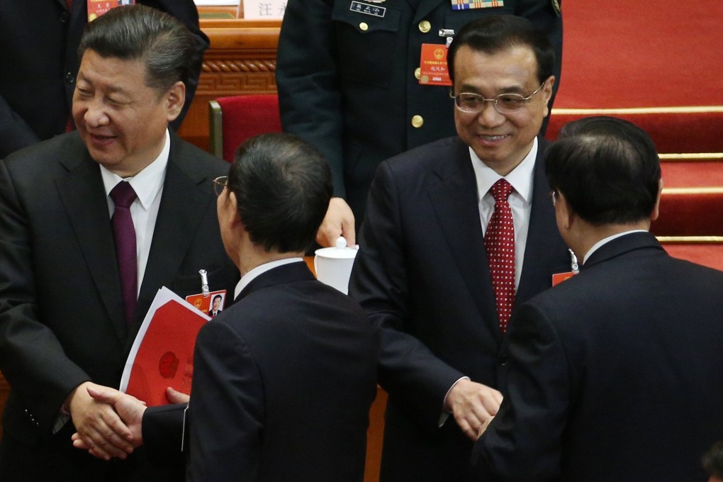 President Xi Jinping (left) and Premier Li Keqiang, who is the head of China’s State Council. Photo: EPA