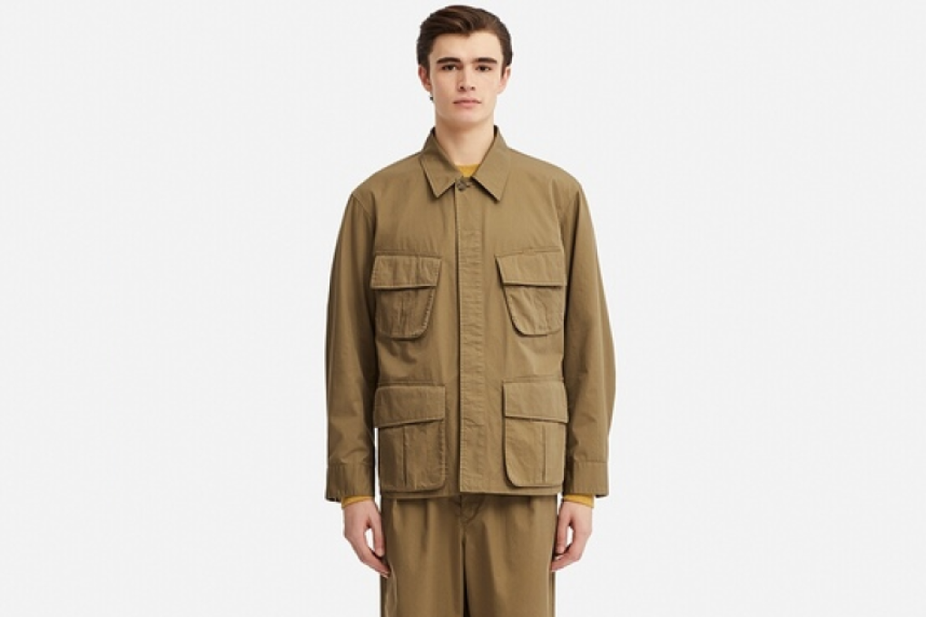 One social media user suggested all the Military Jacket needs is “a cap with a red star to complete the ensemble”. Photo: Screengrab from Uniqlo Japan