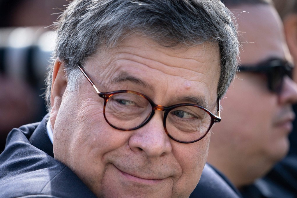 ‘He’s a tremendous man and tremendous person,’ US President Donald Trump said of his new Attorney General Bill Barr (pictured). Photo: AFP