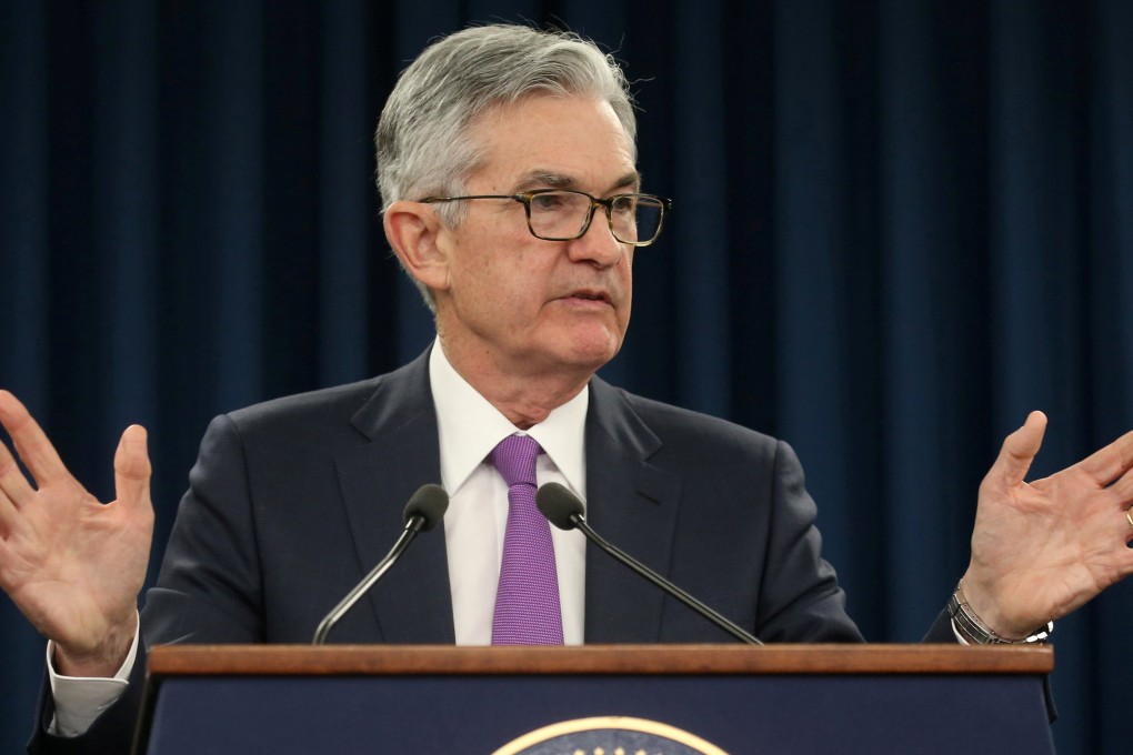US Federal Reserve Chairman Jerome Powell holds a press conference following a two day Federal Open Market Committee policy meeting in Washington on January 30, 2019. Photo: REUTERS