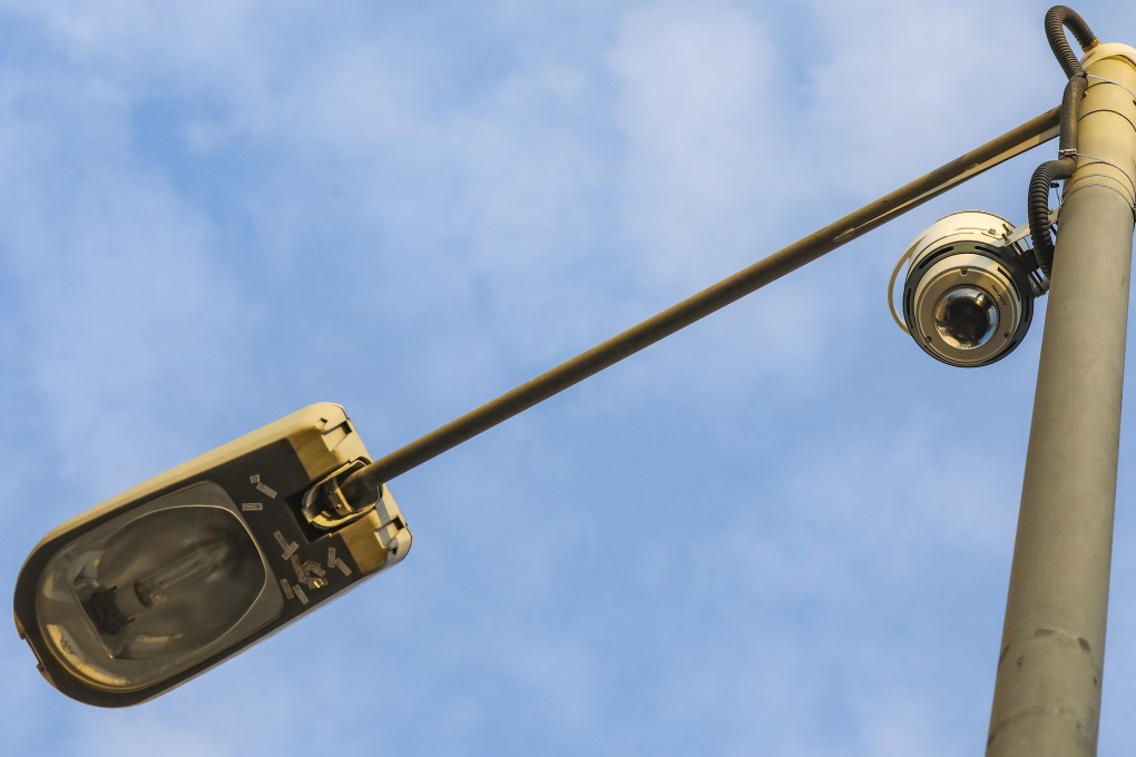 A kerbside loading and unloading bay monitoring system at a section of the Kwun Tong Promenade. Photo: Dickson Lee